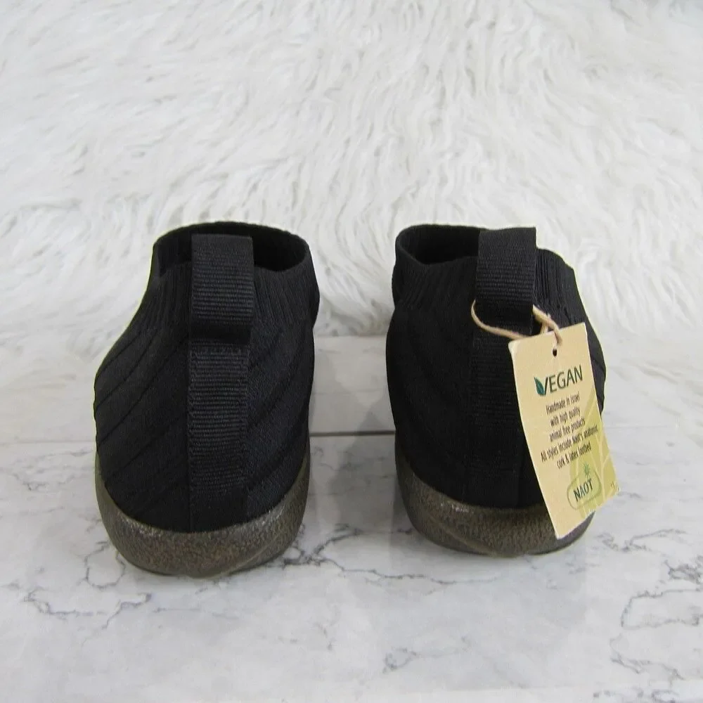 Naot Okahu Black Knit Vegan Slip-on Comfort Shoes Size 40 EU, 9 US NWOB